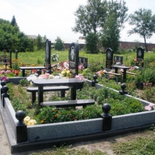 Цоколя, ограды, цветники из гранита_121