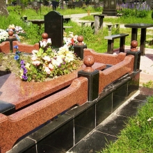 Цоколя, ограды, цветники из гранита_128
