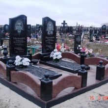 Цоколя, ограды, цветники из гранита_138