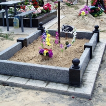 Цоколя, ограды, цветники из гранита_151