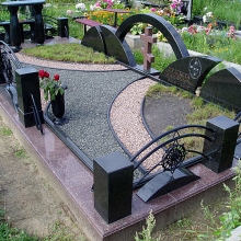 Цоколя, ограды, цветники из гранита_159