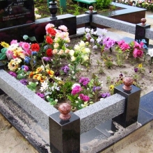 Цоколя, ограды, цветники из гранита_266