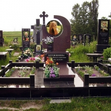 Цоколя, ограды, цветники из гранита_288