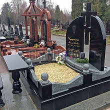 Цоколя, ограды, цветники из гранита_296
