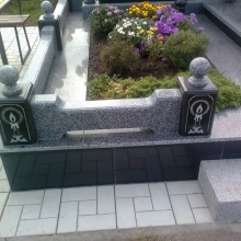 Цоколя, ограды, цветники из гранита_321