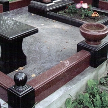 Цоколя, ограды, цветники из гранита_324