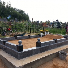 Цоколя, ограды, цветники из гранита_328