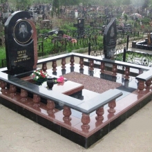 Цоколя, ограды, цветники из гранита_62
