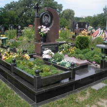 Цоколя, ограды, цветники из гранита_72