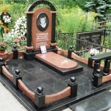 Цоколя, ограды, цветники из гранита_78